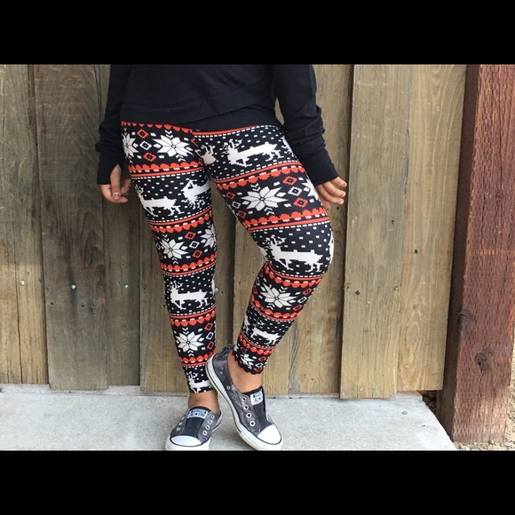GIRLS CHRISTMAS PRINTED LEGGING! - Picture 7 of 8
